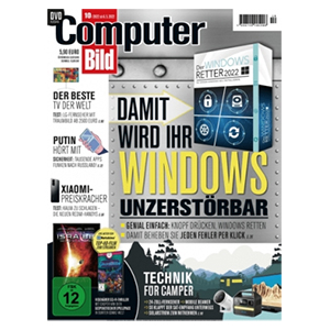 Jahresabo (26 Ausgaben) Computer Bild mit DVD für nur 165,10€ – als Prämie: 123€ Verrechnungsscheck