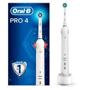 Oral-B PRO 4 Zahnbürste (Visuelle Andruckkontrolle, Bluetooth, App, 5 Reinigungsmodi, Smart coaching) für nur 55,92€ inkl. Versand