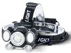 OUTMONLY LED Stirnlampe mit 24 LEDs und abnehmbarem Akku für 16,09€