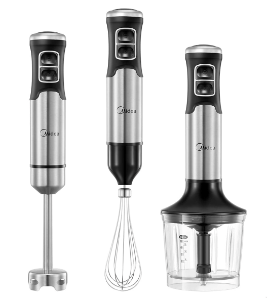 Midea MJ-BH1001W 5-IN-1 Edelstahl-Stabmixer Set für nur 29,14€ inkl. Versand