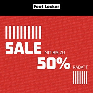 Foot Locker Sale mit bis zu 50% Rabatt + 20% Extra Rabatt auf über 3.300 Artikel!