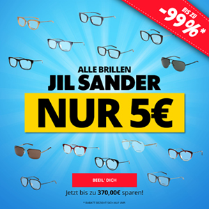 Top! Großer Jil Sander Brillen Sale – jede Brille nur 5€!