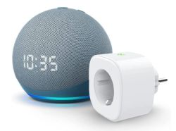 Knaller: Echo Dot 4. Gen. mit Uhr + Meross Smart Plug WLAN-Steckdose für 29,99€