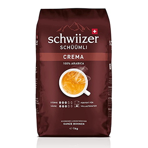 1kg Schwiizer Schüümli Crema und Espresso Ganze Kaffeebohnen für nur 9,34€ im Spar-Abo (statt 14€)