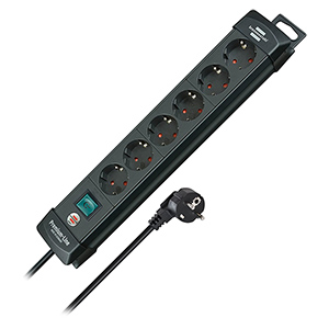 Brennenstuhl Premium-Line Steckdosenleiste mit Schalter (6-Fach, 3m Kabel) für nur 12,45€ inkl. Prime-Versand