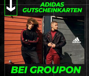 Knaller: 50€ Adidas Gutschein für 35€ oder 75€ Gutschein für 50€ bei Groupon