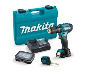 Makita HP333DSAX5 12V Schlagbohrschrauber mit Bit-Set, Maßband und 2.0Ah Akku für 105,90€