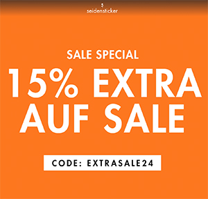 15% Extra-Rabatt auf bereits reduzierte Artikel im Seidensticker Onlineshop