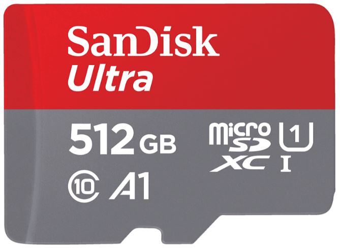 SANDISK Ultra UHS-I Micro-SDXC Speicherkarte (512 GB, 120 MB/s) für nur 39€ inkl. Versand