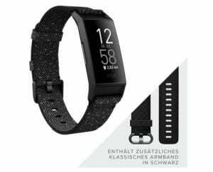 FITBIT Charge 4 NFC Fitnesstracker (S, L, Black/Granite, Special Edition mit zusätzlichem Armband) für nur 77€ inkl. Versand