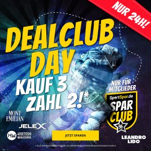 Nur heute! Sportspar: SparClub Day – 3 für 2 Aktion – für SparClub-Mitglieder!