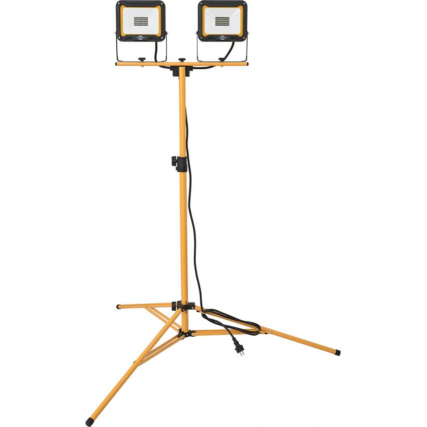 Brennenstuhl Doppel Stativ LED Strahler JARO 6000 T (IP65, 2x 30W, 2,5m Kabel, höhenverstellbar bis max. 160cm) für nur 69,99€ inkl. Versand