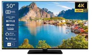 Noch bis 9Uhr: Telefunken D50U660X5CWI LCD TV (Flat, 50 Zoll / 126 cm, UHD 4K, SMART TV) für nur 299€ inkl. Versand