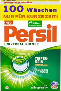 Persil Universal Pulver Vollwaschmittel – Tiefenrein Plus (100 Waschladungen) für 13,89€ (statt 23€) – Prime SparAbo