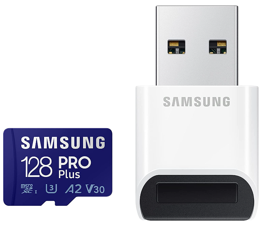Samsung PRO Plus 128GB microSDXC UHSI U3 Speicherkarte inkl. USB