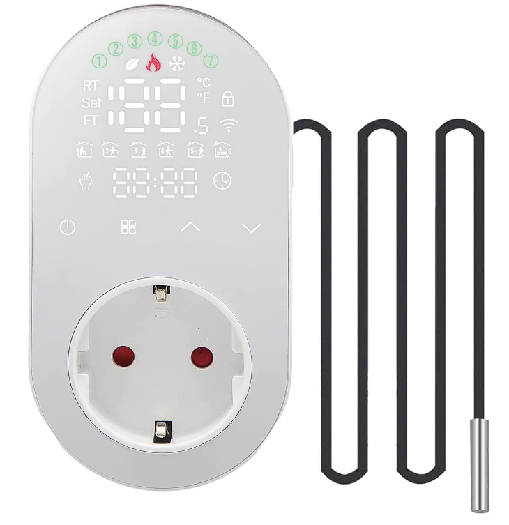 Irishom Funk Thermostat Steckdose mit externem Temperaturfühler für Heiz-  und Klimageräte für nur 26,99€ inkl. Versand 