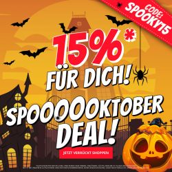 SportSpar Spoooooktober Deal! 15% auf das gesamte Sortiment