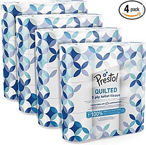 36 Rollen Presto! 3-lagiges Toilettenpapier (9 x 4 x 200 Blätter) für 15,26€ (statt 16,97€) – Prime SparAbo