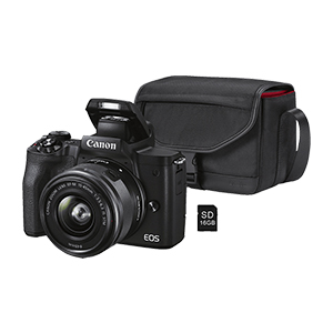 CANON Canon EOS M50 MK II Systemkamera + 15-45mm Objektiv & 16GB SD-Karte für nur 666€ (statt 749€)