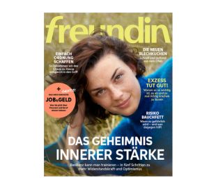 Halbjahresabo der Zeitschrift „Freundin“ mit 12 Ausgaben nur 44,40€ und dazu 35€ Verrechnungsscheck als Prämie