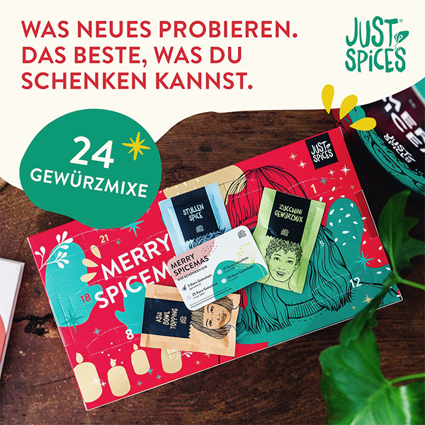 Just Spices Gewürz Adventskalender (24 Gewürzmischungen + Rezepte) für 