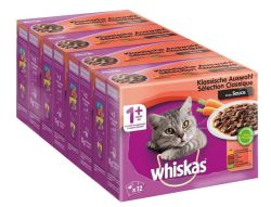 Whiskas 1+ Katzennassfutter 100g 48er Pack im Sparabo für nur 12,05€ (statt 15,76€)