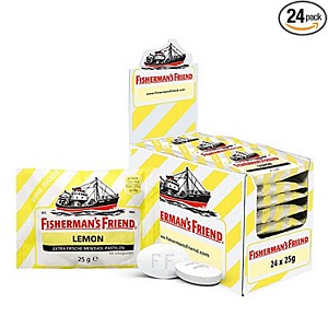 24er Vorratsbox Fisherman’s Friend Lemon – Zitrone und Menthol Geschmack (zuckerfrei) für 16,32€ (statt 20,40€) – Prime SparAbo