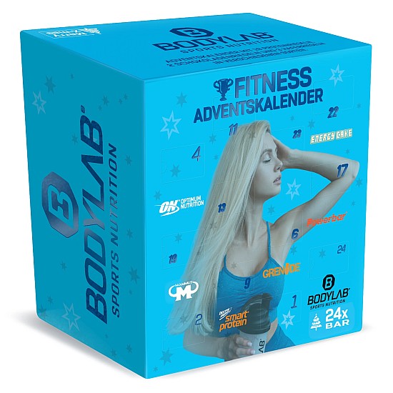 Bodylab24 Protein-Riegel Fitness Adventskalender 2022 – Jeden Tag ein  Riegel! für 33,16€ (statt 56€)