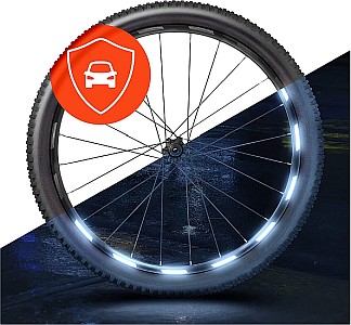 Luxshield Fahrrad Reflektoren Aufkleber (schwarz) – 60er Set für 26/27,5/28/29 Zoll Fahrradfelgen für 4,99€ (statt 10€) – Prime