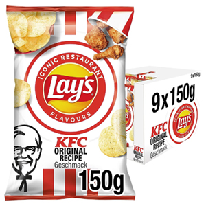 9 x 150g Lay’s KFC Kentucky Fried Chicken für 12,95€ (statt 17,91€) im Spar-Abo