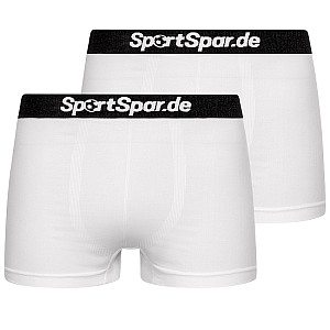 Doppelpack Sportspar.de Herren „Sparbuxe“ Boxershorts (weiß oder orange, Gr. S-XL) für 1,10€ + 3,95€ Versand