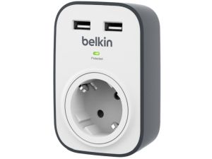 Belkin Surge Plus SurgeCube Überspannungsschutz Steckdosenadapter inkl. 2 USB Anschlüsse für 11,35€