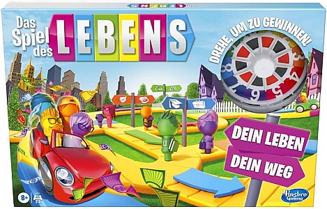 Hasbro Das Spiel des Lebens – Brettspiel für die ganze Familie (für 2 – 4 Spieler) für 21,59€ (statt 26,34€) – Prime