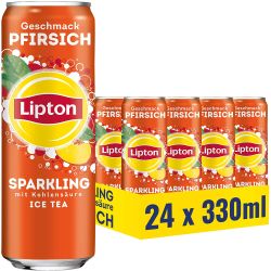 Geht wieder: 24 x 330ml LIPTON ICE TEA Sparkling Pfirsich für nur 10,19€ zzgl. 6€ Pfand