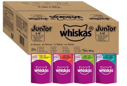 Whiskas Junior Katzennassfutter 84 x100g Pack im Spar Abo für nur 23,39€ (statt 30€)
