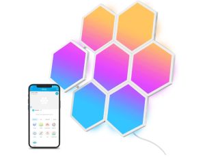 7er Set Govee B6061302DE Glide Hexa WiFi RGB LED Light Panels mit Alexa und Google Assistant Support für 74,99€