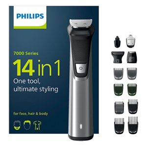 Philips MG7745/15 Multigroom Haartrimmer mit 14 Aufsätzen für 49,99€ (statt 59,82€)