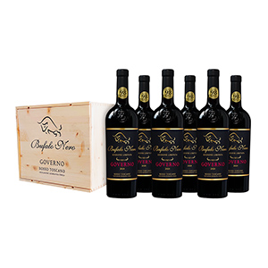 6er-Holzkiste Bufalo Nero Rotwein für nur 44,99€ inkl. Lieferung