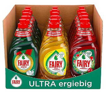 15er Pack Fairy Handspülmittel (versch. Sorten, je 450ml) für 20,62€ (statt 28€)