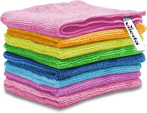 8er Pack Vileda Mikrofasertücher Colors –  Allzwecktücher Multipack (30x30cm) für 4,21€ (statt 7€) – Prime SparAbo