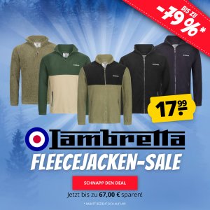 Lambretta Fleecejacken-Sale bei SportSpar.de – Fleecejacken für nur 17,99€ inkl. Versand!