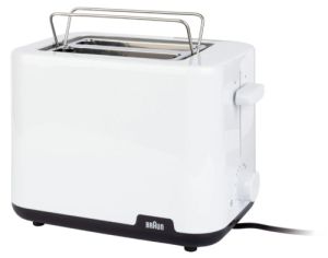 Braun HT 1010 Doppelschlitz-Toaster (900W, 8 Stufen, Brötchenaufsatz, Brotzentrierung) für nur 22,94€ inkl. Versand