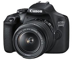 CANON EOS 2000D Kit Spiegelreflexkamera + 18-55 mm Objektiv für nur 333€