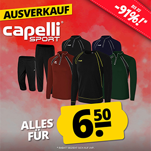 Capelli Sport Ausverkauf mit bis zu 91% Rabatt bei SportSpar