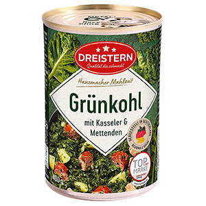 400g DREISTERN Grünkohl mit Kasseler und Mettenden für nur 1,87€ (Prime Spar-Abo)