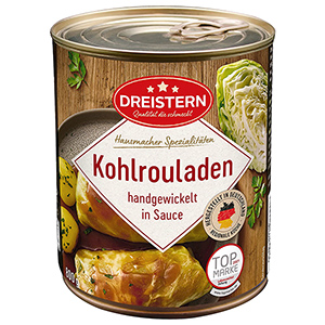 Lecker! DREISTERN 2 Gourmet Kohlrouladen (800 Gramm) ab nur 2,77€ im Prime-Sparabo