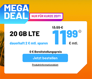 Sim.de Allnet Flat – z.B. 14 GB Allnet Tarif für 8,99€ mtl. oder 30 GB für 14,99€