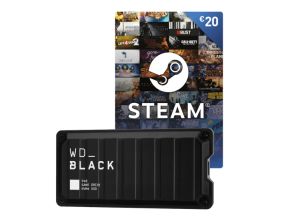 WD BLACK P40 Game Drive externe SSD 2 TB USB Type-C inkl. 20 EUR Steamguthaben für 222€