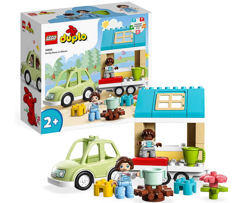 LEGO 10986 DUPLO Zuhause auf RÃ¤dern, Spielzeugauto mit groÃŸen Steinen, Figuren und Spielzeugauto fÃ¼r nur 14,44â‚¬ bei Prime inkl. Versand