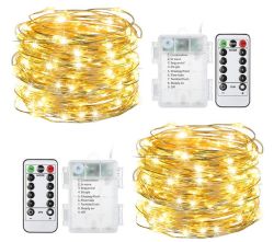 100 LED Lichterkette 2x10M Warmweiß für nur 7,99€ (statt 15,98€)